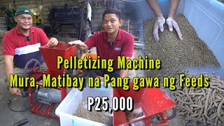 Pelletizing Machine  P25k  Mura at Matibay na PangGawa ng Feeds [upl. by Bandler]