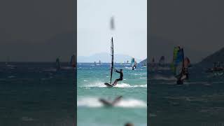 Freestyle windsurfing in Vasiliki 😮‍💨🕺 [upl. by Edelsten]