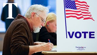 LIVE Georgia Michigan and Ohio vote in US election [upl. by Naitsirk]