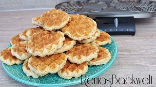 Aus Waffeleisen super schnelle Waffelkekse WAHNSINNIG Einfach amp Lecker [upl. by Brana]