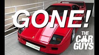 Ive SOLD MY FERRARI F40 [upl. by Spector]