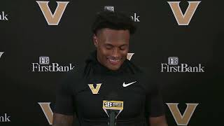 Vanderbilt Football  CJ Taylor Ball State Postgame [upl. by Azila]