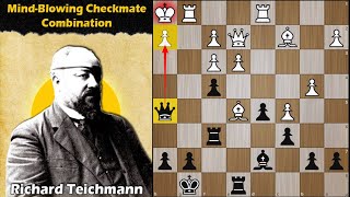 MindBlowing Checkmate Combination  Burn vs Teichmann 1895 [upl. by Pedroza]