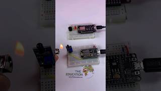 Wireless Fire Detector with ESP8266 BOARDS Using ESPNow Protocol shorts TMEEducation [upl. by Ahsekim]