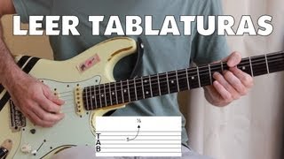 Cómo leer tablaturas para guitarra  Todas las técnicas bending ligados tapping armónicos [upl. by Nivrehs]