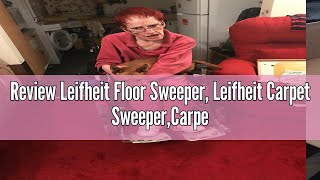 Review Leifheit Floor Sweeper Leifheit Carpet SweeperCarpet Sweeper Regulas Turquoise with Heigh [upl. by Venetis]