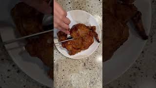 Crispy chicken in the air fryer viral rotisseriechicken rotisserie crispychicken crispy [upl. by Dehsar]