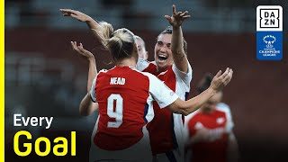 Every Goal From Matchday 2 Of The 202425 UEFA Womens Champions League [upl. by Wandie]