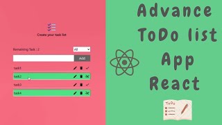 ToDo list app in react  simple project for beginners  tailwind css [upl. by Baryram84]