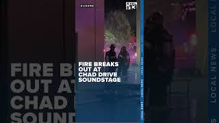 Fire contained at Eugene soundstage on Chad Drive investigation underway [upl. by Tra979]