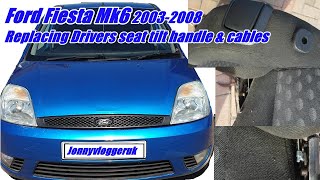 Ford Fiesta mk6 20032008 drivers seat fix cables and lever handle [upl. by Norvin797]