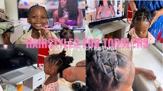 QUICK amp EASY PROTECTIVE HAIRSTYLE FOR 2 YEAR OLD TODDLER  TYPE 4C  SHEREKA ALSINA  2 [upl. by Niffirg413]