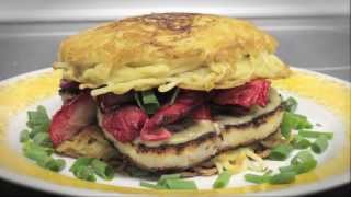 Saimin Burger Hawaii version of Ramen Burger [upl. by Keese]