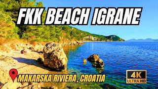 FKK BEACH IGRANE CROATIA 4K [upl. by Sidonie]