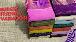 Budget Friendly Vairaoosi Semi Kanchi Silk wts app 9962215462trending [upl. by Carew]