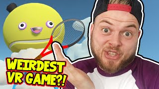 SquiddyPlays  WEIRDEST VR TENNIS GAME EVER  Selfie Tennis [upl. by Amolap534]