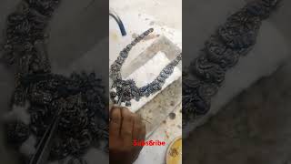 how to use kdm gold necklace making gold necklace art jewellery trending gold work [upl. by Rossing]