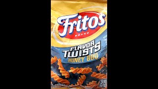 Fritos Flavor Twists Honey BBQ Corn Chips RandomRatingsandReviews fritos snacks [upl. by Andri]