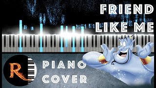 Friend Like Me 1992 Aladdin Ragtime amp Stride PIANO COVER [upl. by Nerhe]