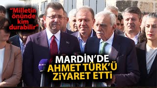 Ekrem İmamoğlu Mardinde Ahmet Türkü ziyaret etti Millet açıklaması büyük alkış aldı [upl. by Owena]