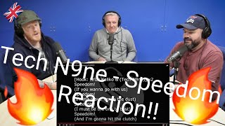 Tech N9ne  Speedom WWC2 feat Eminem amp Krizz Kaliko REACTION  OFFICE BLOKES REACT [upl. by Adnuahsor]