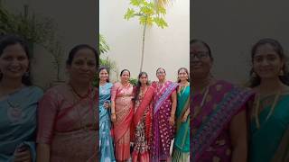 Hennige Seree take anda 🤍 shorts saree trending viralvideo sareelove family fashion viral [upl. by Nolos689]