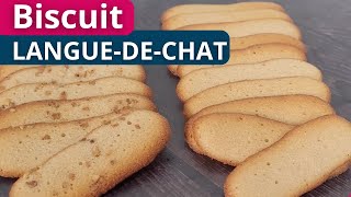 Langues de chat  Délicats biscuits fins et croquants [upl. by Akiehsal]