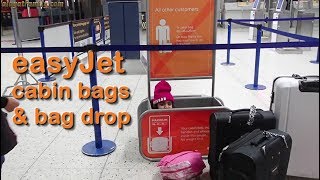 easyJet Cabin Bags and Bag Drop Explained  Manchester Airport [upl. by Stearn]