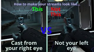 How to cast from your right eye perspective on Quest [upl. by Carlen]