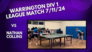 Neil Myatt vs Nathan Collins  Warrington Div 1 League Match  71124 [upl. by Daniels]