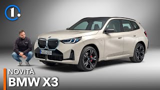 Nuova BMW X3 2024 🇩🇪 Ecco come cambia il SUV premium Meglio di GLC e Q5 [upl. by Ynwat312]