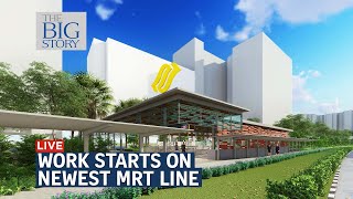 Cross Island Line work begins 12 MRT stations ready by 2030  THE BIG STORY [upl. by Airetahs]