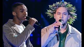 Battles 8D William Sheller – Un homme heureux  Abi VS Raimana  The Voice France 2020 [upl. by Nuahsyd]