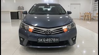 Toyota Corolla Altis 16L CVT Elegance LED Keyless 2014 Grey  SKQ4978H [upl. by Eitsirhc]