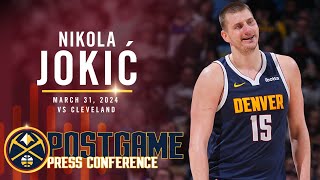 Nikola Jokić Full Post Game Press Conference vs Cavaliers 🎙 [upl. by Richlad]