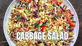 No Mayo Cabbage Salad  The Mediterranean Dish [upl. by Savanna797]