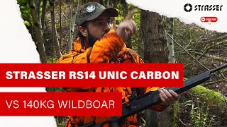 STRASSER RS14 UNIC Carbon vs 140kg wildboar [upl. by Dub]