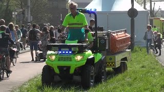 A1 EMS08 QUAD Ambulance met spoed tijdens Marathon Rotterdam 2017 572 [upl. by Kenton]