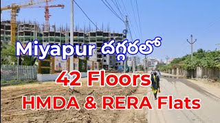 Gated Community Flats for Sale near Miyapur  High Rise Flats  HMDA amp RERA Approved Flats for Sale [upl. by Cardew]