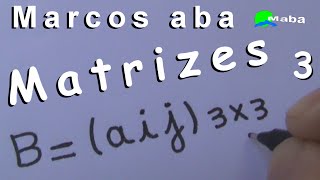 MATRIZES  Determine a matriz Aaij3x3 onde aij  i²j  Aula 03 [upl. by Ainaled]