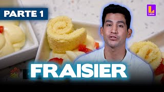 Fraisier  Parte 1 Genovesa crema pastelera muselina almíbar y armado  El Gran Chef Famosos [upl. by Htidirrem]