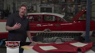 1957 DeSoto Fireflite Seat Cover Installation [upl. by Gilliette325]