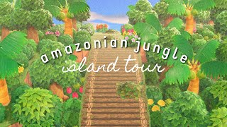 Amazonian Jungle Island Tour  Animal Crossing New Horizons [upl. by Boothman]