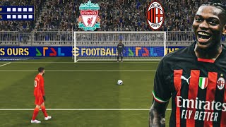 Liverpool vs Ac Milan UEFA penalty shootout 🔥 efootball 25 [upl. by Groveman]