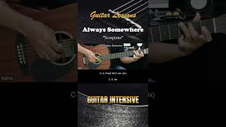 Always Somewhere  Scorpions  EASY Guitar Lessons  Chords  Guitar Tutorial chordgitar [upl. by Consalve]