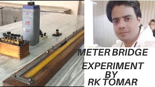 Meter bridge experiment class 12 meterbridge  meter bridge  resistance of a wire [upl. by Sirromad]