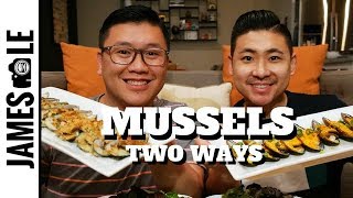 JAPANESE DYNAMITE amp ROCKEFELLER MUSSELS MUKBANG [upl. by Flavian]