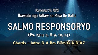 Salmo Responsoryo  December 23 2023  with chords [upl. by Nogem781]