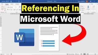 How To Perform Referencing In Microsoft Word Super Simple [upl. by Berk]