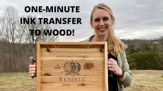 How to Ink Transfer to WoodFast and Easy [upl. by Dnaltiak]